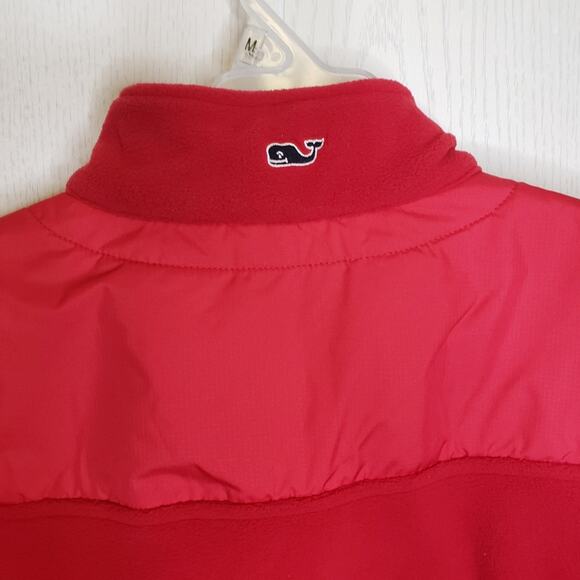 Vineyard Vines mens red fleece preppy pullover size small - Picture 7 of 8